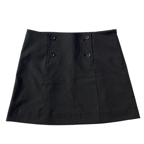SHEIN Mini Skirt with Buttons Size 2, Black - Picture 2 of 6
